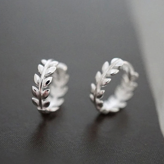 Commuter Leaf Earrings For Women Simple Fresh Pastoral Style Daily Matching Jewelry