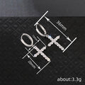 Trendy Light Luxury Drop Earrings With Zircon, Niche Punk Fashion Design Statement Jewelry view 4