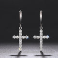 Trendy Light Luxury Drop Earrings With Zircon, Niche Punk Fashion Design Statement Jewelry view 5