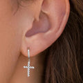 Trendy Light Luxury Drop Earrings With Zircon, Niche Punk Fashion Design Statement Jewelry view 3