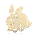 Stainless Steel Cute Rabbit Brooch Pin For Women's Apparel view 1