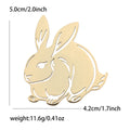 Stainless Steel Cute Rabbit Brooch Pin For Women's Apparel view 5