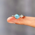 Glossy Planet And Star Design Ring For Women, Niche Fashion Statement Jewelry Accessory view 2