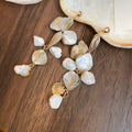 Light Luxury Irregular Shell Tassel Drop Earrings Geometric Silver Needle Fashion Jewelry view 4