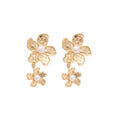 French Irregular Wrinkled Flower Faux Pearl Ring For Women Light Luxury Index Finger Jewelry view 5