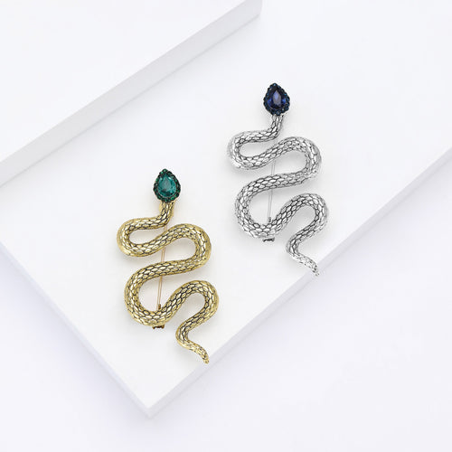 Alloy Vintage Snake Brooch Pin For Suits And Coats