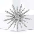 Alloy Rhinestone Sunflower Brooch For Elegant Women's Clothing Decoration view 3