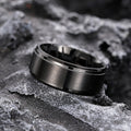 Unisex Ring With Inner Texture Engraving, Minimalist Niche Cool Style Fashion Jewelry view 3