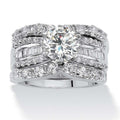 Luxury Three-Piece Banquet Ring Set For Women, Evening Dress Party Light Luxury Jewelry view 1