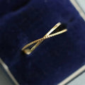 Minimalist Cross Line Design Ring For Women, Simple Plain Band Daily Jewelry Accessory view 2