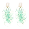 Resin Shell Round Long Tassel Drop Earrings Vacation Style Geometric Stud Jewelry For Women view 5