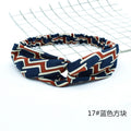 Printed Stretch Twist Front Fabric Headbands in Eight Patterns view 11
