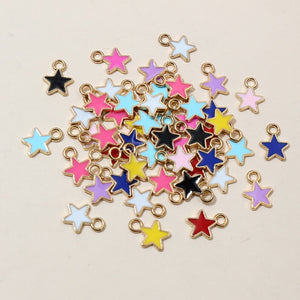 6x8mm 0.2g Gold Zinc Alloy Charm Pendant No.302434 for DIY Necklace Bracelet Jewelry Making