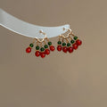 Vintage Chinese Ethnic Copper Heart Tassel Drop Earrings For Women, Refined Fashion Jewelry view 4