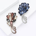 Alloy Rhinestone Bouquet Brooch Elegant Sweater Cardigan Lapel Pin view 2