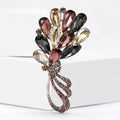 Alloy Rhinestone Bouquet Brooch Elegant Sweater Cardigan Lapel Pin view 3