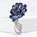 Alloy Rhinestone Bouquet Brooch Elegant Sweater Cardigan Lapel Pin view 4