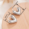 Exaggerated Statement Heart Ear Cuffs For Women, Heavy Craft Fashion Ear Jewelry Earrings view 4
