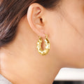 Creative Bamboo Joint U Shaped Ear Cuffs For Women, Fashion French Style Statement Earrings view 3