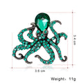 Silver Tone Octopus Three Designs Metal Brooch Pin view 2