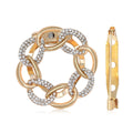 Alloy Rhinestone Chain Scarf Buckle Brooch For Women view 1