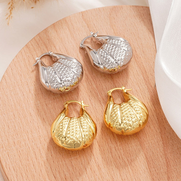 Elegant Shell Ear Cuffs For Women, Fresh Beach Vacation Fashion Ear Jewelry Accessories Earrings
