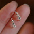 Hot Selling Minimalist Zircon Stud Earrings For Women, Daily Fashion Jewelry view 1