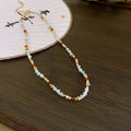 Ethnic Style Artificial Crystal Round Beaded Geometric Choker Necklace view 2