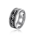 European British Style Unisex Fashion Ring, Personalized Everyday Wear Statement Accessory view 5