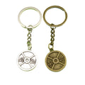 Metal Minimalist Weight Plate Keychain Fitness Bag Charm Gift view 5