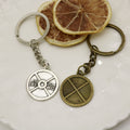 Metal Minimalist Weight Plate Keychain Fitness Bag Charm Gift view 3