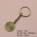 Metal Minimalist Weight Plate Keychain Fitness Bag Charm Gift view 2