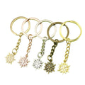 Metal Snowflake Keychain Bag Charm Gift view 5