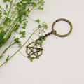 Metal Thorn Star Keychain Bag Charm view 6