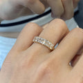 Crystal Micro Pave Zircon Ring For Women, Elegant French Style Fashion Finger Jewelry view 3