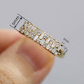 Crystal Micro Pave Zircon Ring For Women, Elegant French Style Fashion Finger Jewelry view 4