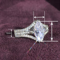 Dreamy Stackable Marquise Geometric Ring For Women, Luxury Niche Trendy Designer Statement Jewelry view 4