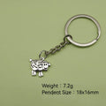 Metal Sheep Keychain Bag Charm view 2