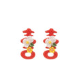 Sweet Dopamine Color Acrylic Flower Necklace And Earrings Jewelry Set For Vacation Style view 5