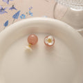 Elegant Flower Stud Pearl Drop Two-Way Rhinestone Silver Needle Fresh Spring Women's Fashion Earrings view 4