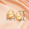 Fashion Versatile Inverted Triangle Statement Ear Cuffs For Women, Eye Catching Trendy Jewelry Earrings view 4
