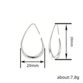 Minimalist Commuter Office Drop Earrings For Women, French Elegant Fashion Statement Jewelry view 4