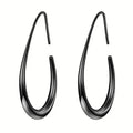 Minimalist Commuter Office Drop Earrings For Women, French Elegant Fashion Statement Jewelry view 5