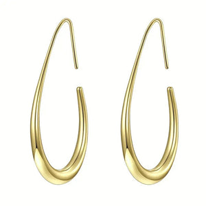 Minimalist Commuter Office Drop Earrings For Women, French Elegant Fashion Statement Jewelry