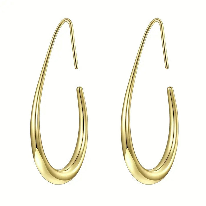 Minimalist Commuter Office Drop Earrings For Women, French Elegant Fashion Statement Jewelry