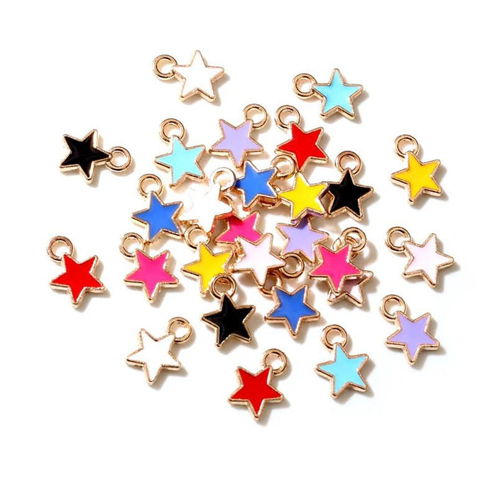 6x8mm 0.2g Gold Zinc Alloy Charm Pendant for DIY Necklace Bracelet Jewelry Making