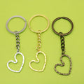 Zinc Alloy Heart Keychain Bag Charm Gift view 1