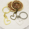 Zinc Alloy Heart Keychain Bag Charm Gift view 3