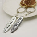 Zinc Alloy Feather Keychain Bag Charm Gift – Antique Copper view 3