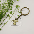 Metal Angel Keychain For Bag Charm Gift view 2
